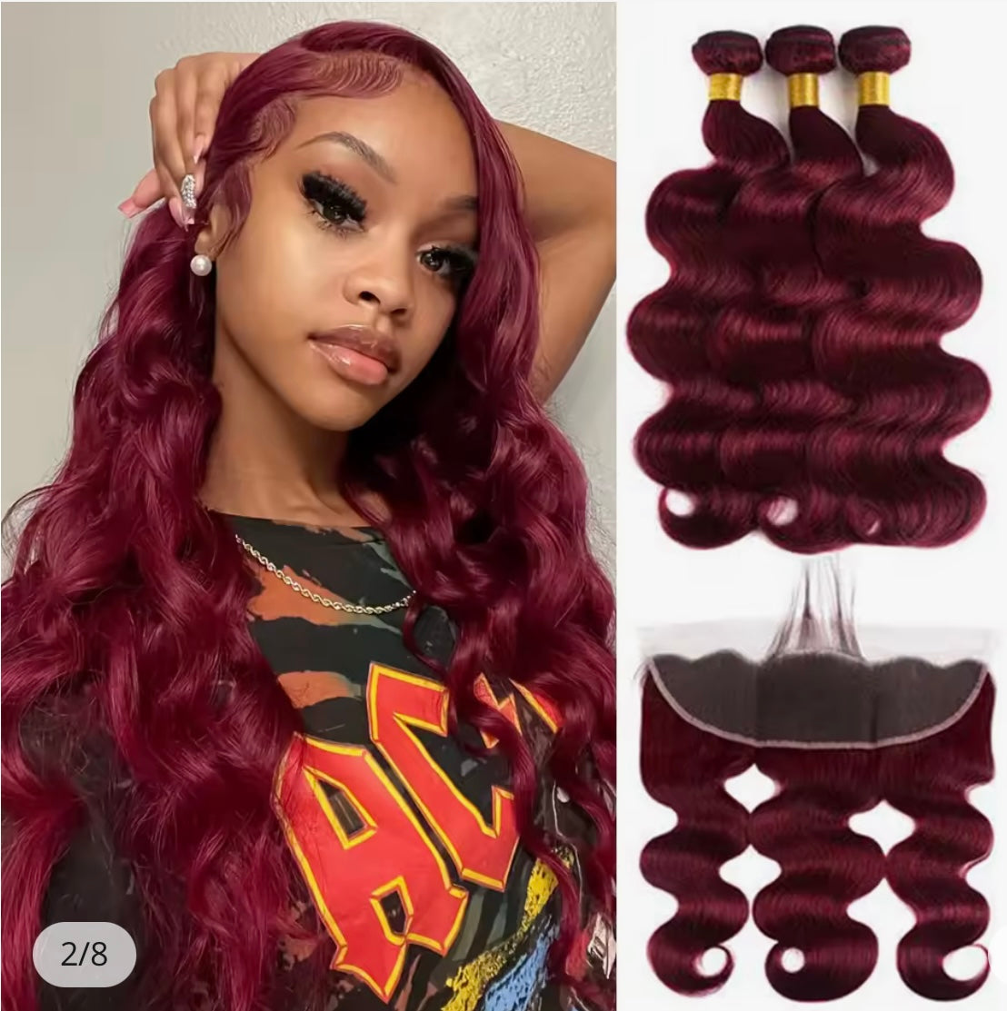 COLOR SERVICE FOR CLOSURES, FRONTALS, AND WIGS